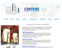 Tablet Screenshot of certuss.ch